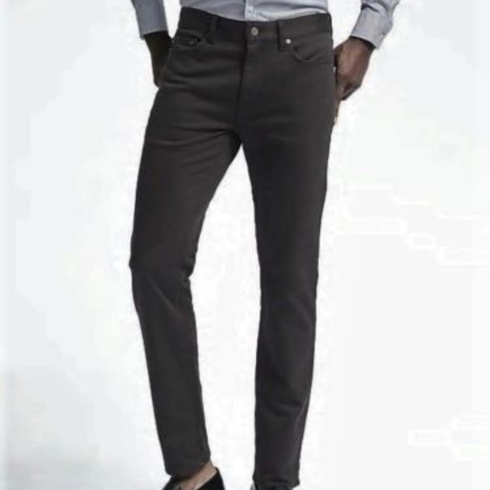 Banana Republic Skinny Traveler Pant 34/34 Dark Grey